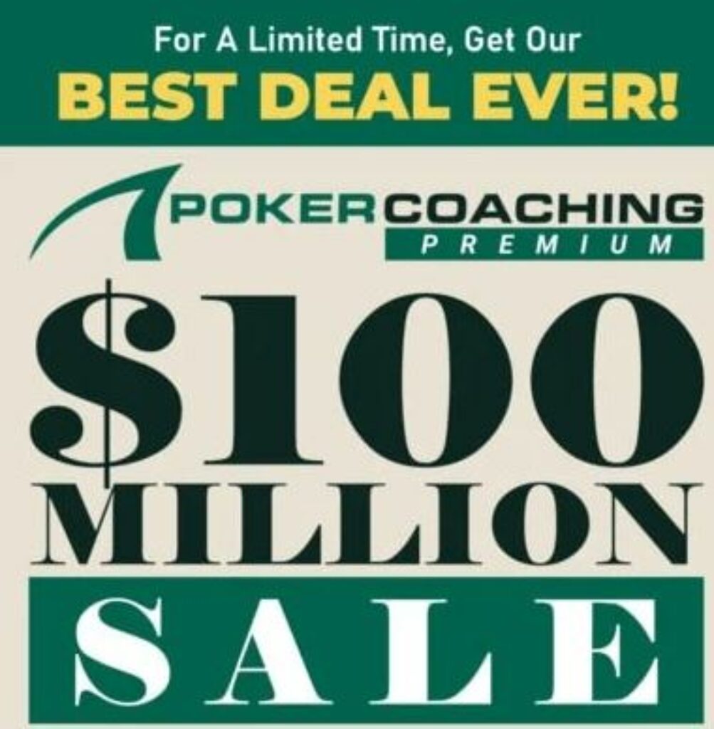 100$ pokercoaching sale