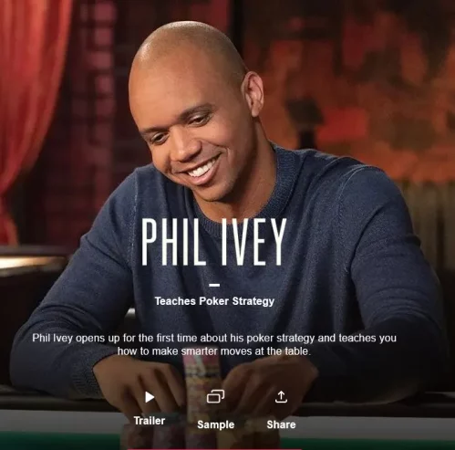 Poker MasterClass with Phil Ivey and Daniel Negreanu 